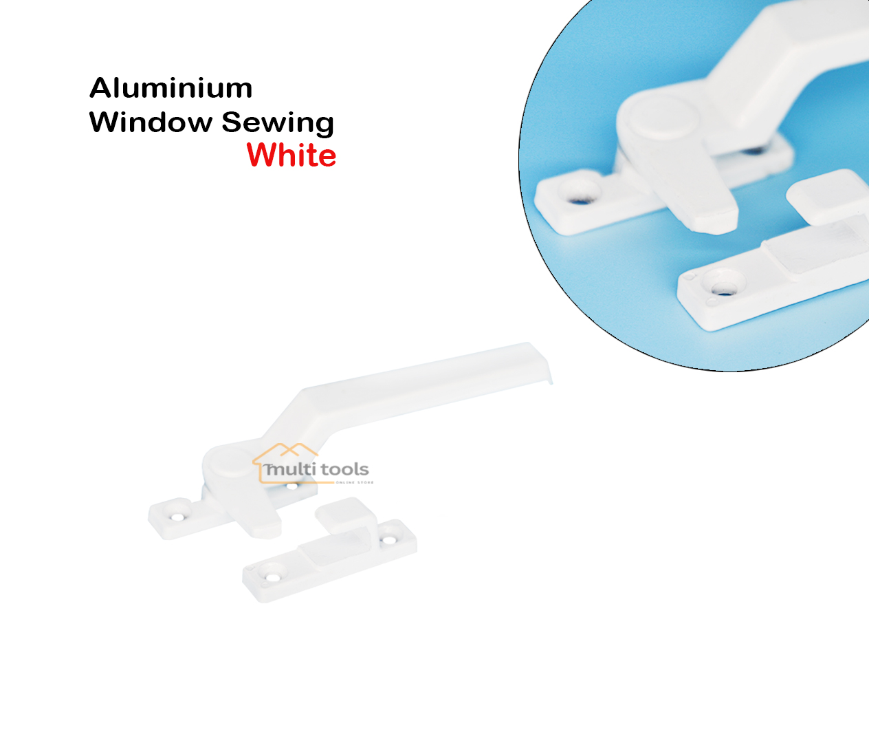 Aluminum Window Sewing Handle (White)